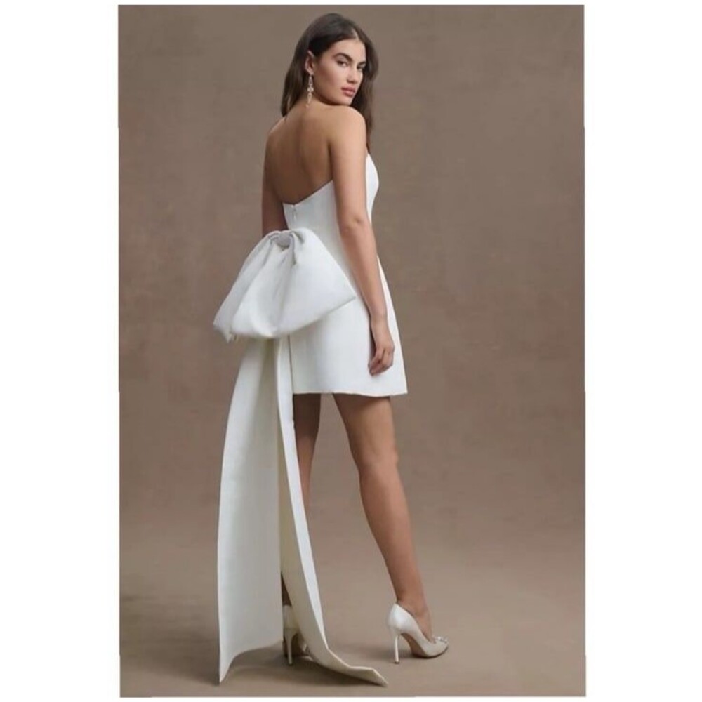 NWT Sachin & Babi Grace Strapless Back-Bow Mini Dress Size 6